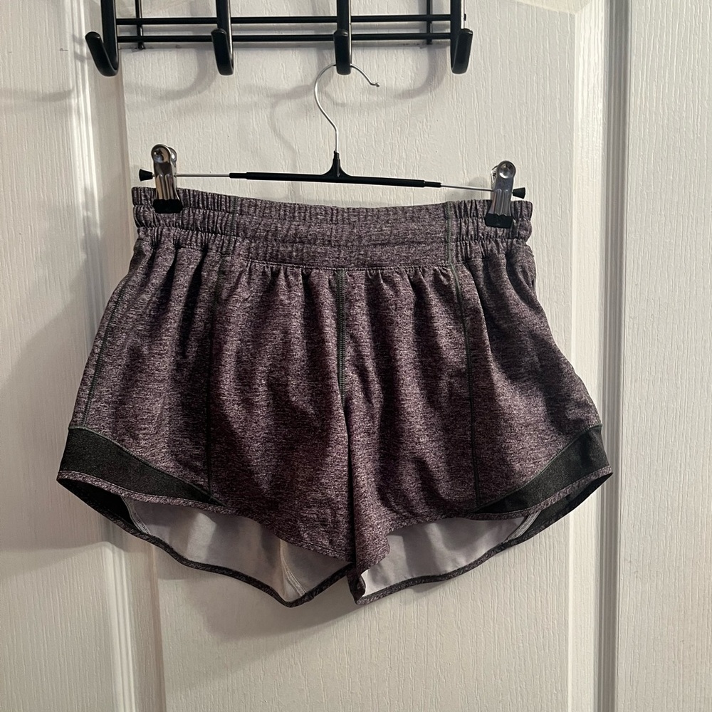 lululemon athletica Purple and Black Athletic Shorts